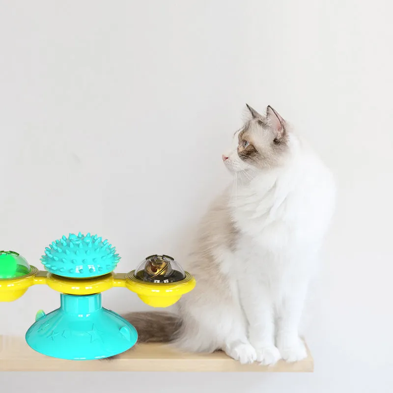 Cat Rotating Windmill Interactive Toy