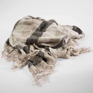 Cavalier Linen Throw - Natural 130 x 170cm