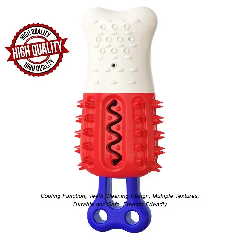 Chill & Chew! 4-in-1 Summer Cooling Dog Toy with Teeth Cleaning