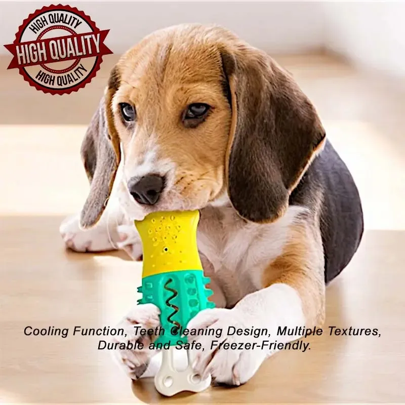 Chill & Chew! 4-in-1 Summer Cooling Dog Toy with Teeth Cleaning