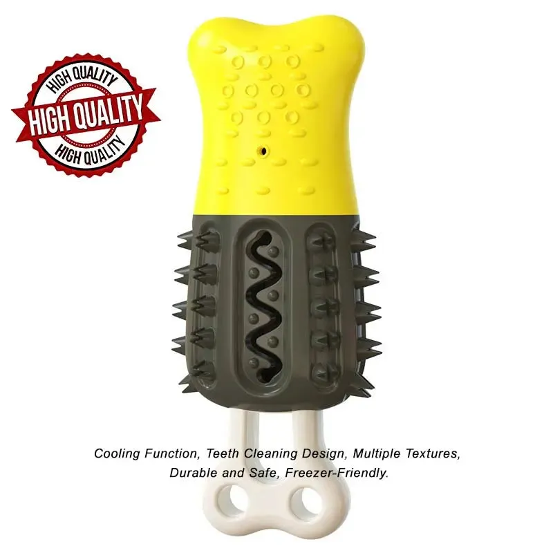 Chill & Chew! 4-in-1 Summer Cooling Dog Toy with Teeth Cleaning