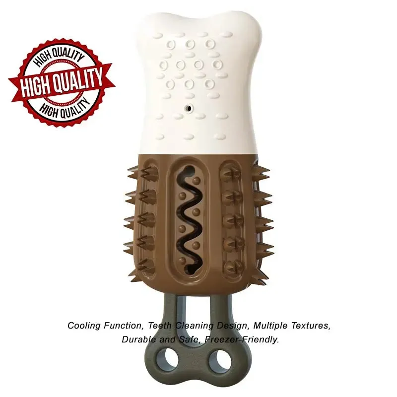 Chill & Chew! 4-in-1 Summer Cooling Dog Toy with Teeth Cleaning