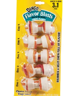 Dingo Flavor Blast Cheese 3 In 1 Mini Dog Bone 5ct