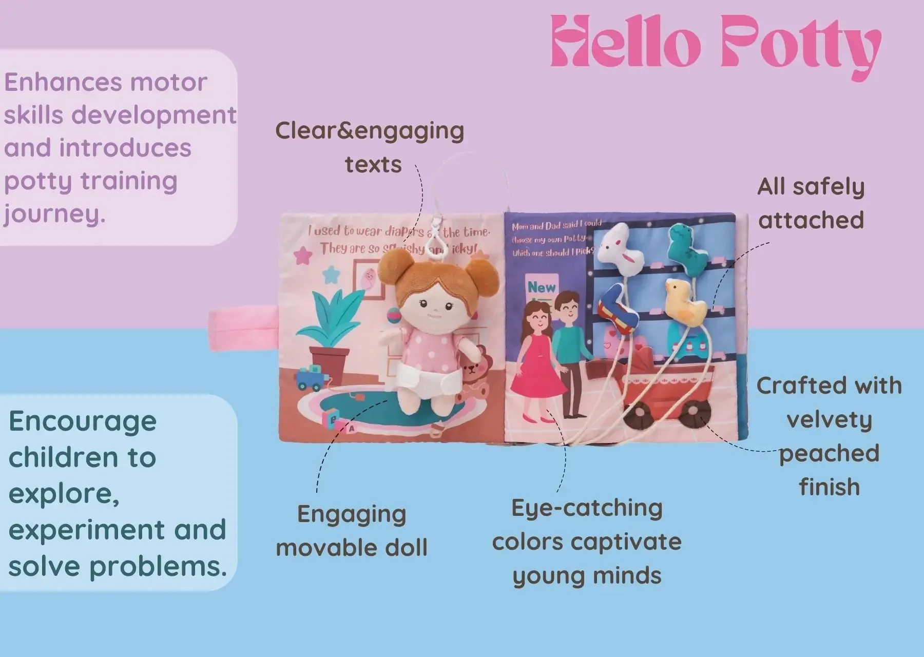 Hello Potty - Personalized Soft Book